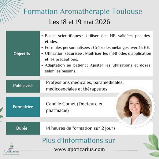 Formation aromathrapie Toulouse 1