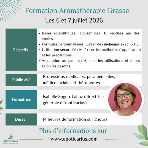 Formation aromathérapie Grasse 1