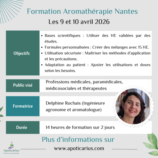 Formation aromathrapie Nantes 1